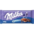 thumbnail image 1 of Milka Chocolat au Lait Alpin avec Crème Oreo, 100 g, 1 of 5