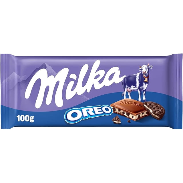 Milka Chocolat au Lait Alpin avec Crème Oreo, 100 g