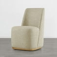 thumbnail image 2 of CHITA Modern Dining Chairs with Casters&Wood Base Set of 2, 2 of 5