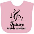 thumbnail image 3 of Inktastic Future Treble Maker Funny Music Girls Baby Bib, 3 of 4