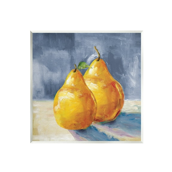 Stupell Industries Classic Yellow Pears Delicious Fruit Still Life Painting Unframed Art Print Wall Art, Design by Carol Robinson