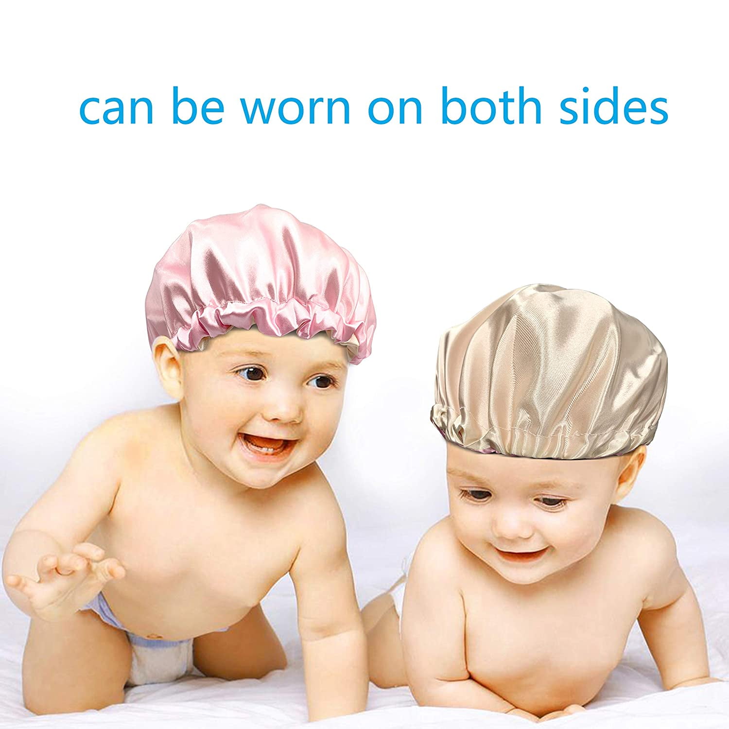 3 Bonnets Nuit Soie Enfant Licorne Arc-en-ciel - Protection Cheveux Sommeil Satin