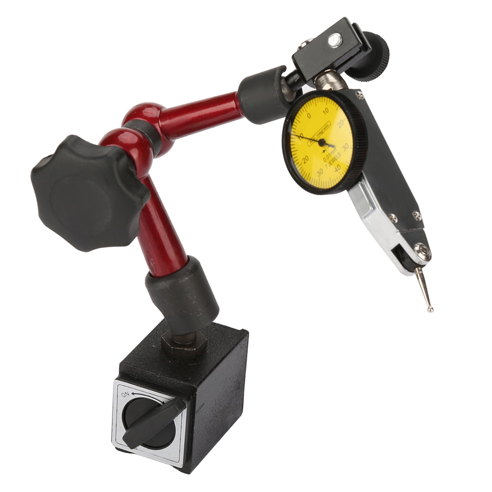 Adjustable Magnetic Base Holder Stand for Dial Test Gauge Indicator Flexible Too 