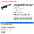 thumbnail image 2 of Rear Left Strut and Coil Spring Assembly - Compatible with 1997 - 2003 Pontiac Grand Prix 1998 1999 2000 2001 2002, 2 of 2