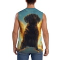 thumbnail image 4 of Pofeuu Golden Cloud Winged Dog Print Men's Muscle T-Shirt, Sleeveless, Muscle Tank, Classic Muscle Tee Top For Men Casual Sleeveless Muscle T-Shirt Trendy Clothes-Medium, 4 of 7