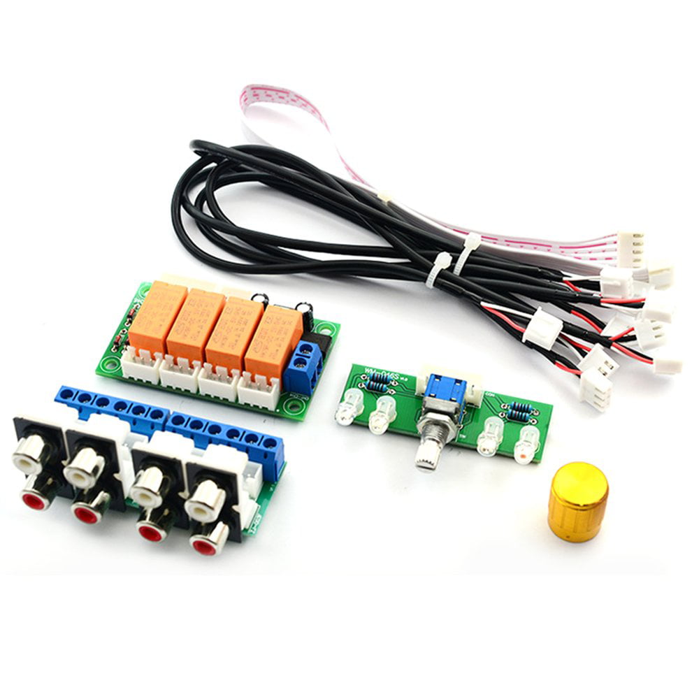 Assembled 4 Select 1 Audio Input Signal Selector Board Relay Switching Module D 