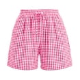 thumbnail image 4 of Summer Womens Shorts Fashion Shorts For Women Cute Trendy Elastic Waist Casual Cotton Spring Pants For Women, 4 of 4