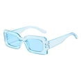 thumbnail image 1 of Gafas de sol rectangulares modernas para conducir con protección UV de verano para mujeres y hombres Azul, 1 of 9