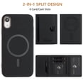 thumbnail image 5 of Allytechgroup Wallet Case for iPhone XR, RFID Blocking PU Leather Stand Phone Shell with Credit Card Slot Shockproof Protective Back Cover for iPhone XR Women Men, Black, 5 of 7