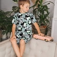 thumbnail image 4 of Balery Panda And Eucalyptus Conjunto de Pijama Infantil de Manga Corta con Estampado – Ropa de Dormir de Algodón Suave-X-Large, 4 of 6