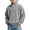 Gray, variant on DJDLJWCJ Big Boys Zip Up Jacket Stand Collar Solid Color Long Sleeve Casual Sweatshirt Waffle Knit Outerwear for Fall Winter Green Size 5T