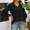 Black, variant on Women's V Neck Flutter Sleeve T Shirt Casual Comfortable Blouse For Daily Vacation Wear With Jeans Spring Summer Fall Long Sleeve Spandex Shirt Women Casual Raglan Tee Handstand Shirt Long Sleeve Long