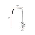thumbnail image 2 of Elegant Kitchen & Bath FAK-308PCH Levi Single Handle Pull Down Sprayer Kitchen Faucet, Chrome, 2 of 6