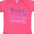 thumbnail image 4 of Inktastic Purple Happy Birthday Mommy Boys or Girls Baby Bodysuit, 4 of 5