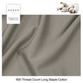 thumbnail image 5 of Unique Bargains Set of 4 600TC Combed Cotton Pillowcases, Standard, Brown, 5 of 8