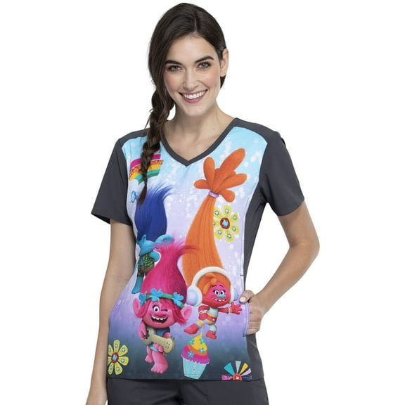 Tooniforms V-Neck Female Medical Scrub Top TF637