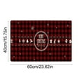 thumbnail image 2 of Uuowzo Merry Christmas Kitchen Rugs Mats, Buffalo Plaid Winter Xmas Holiday Home Kitchen Decor Floor Mats, Washable Non-Slip Sink Carpet, 24x16in, 2 of 6
