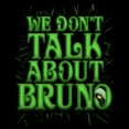 thumbnail image 2 of Women's Encanto We Don't Talk About Bruno Green Text  Graphic Tee Black 2X Large, 2 of 4