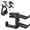 Black - 1 Headphone & 2 Controllers, variant on 3-in-1 Under Desk Headphone Hanger with Adjustable Clamp Mount, 2 Controller Slots & 1 Headset Universal Holder Stand, Rotatable Hook Rack & Cable Organizer, for Home Gaming Xbox ps5 - White