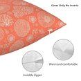 thumbnail image 3 of Wukai The Marine Theme With Beautiful Corals Premium Polyester Fleece Pillow Covers with Hidden Zipper Closure,Luxuriously Soft and Durable-20"x20", 3 of 7