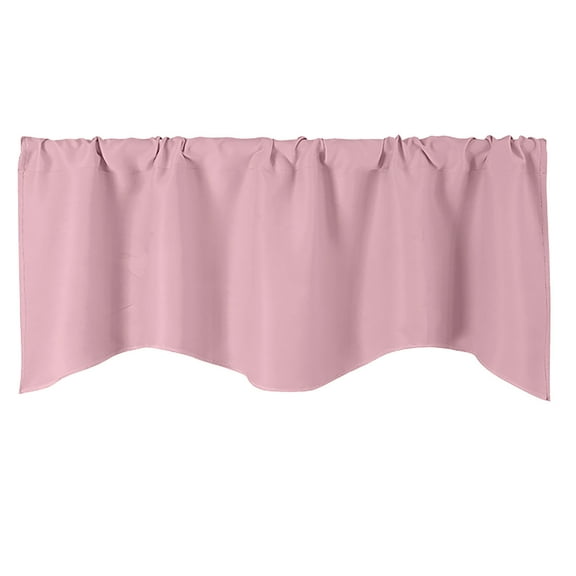 Pompotops Summer Savings Valance Curtains Extra Wide And Short Window Treatments Kitchen Living Bathroom, Pink