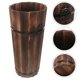 thumbnail image 2 of Wooden Umbrella Stand With Cane And Fan Storage Vintage Style Entryway Organizer Natural Wood Hallway Decor Practical Design, 2 of 4