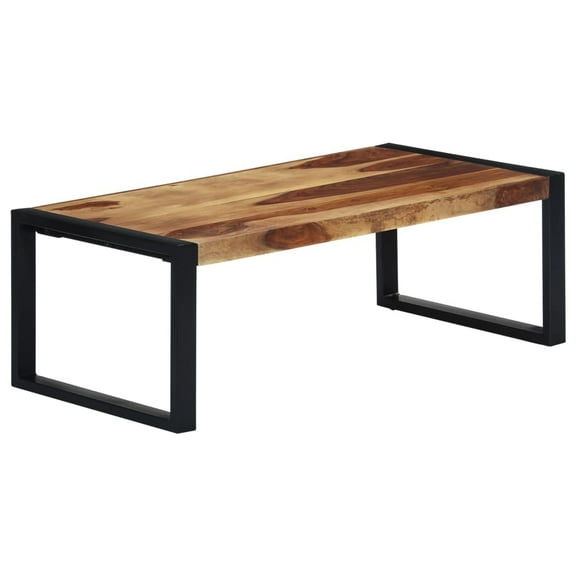 vidaXL 1 Piece Solid Sheesham Wood Coffee Table 43.3x23.6x15.7 Inches