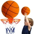 thumbnail image 2 of Pelota silenciosa de fácil agarre de 18/21/24cm, tamaño 3/5/7, baloncesto silencioso, entrenamiento de goteo, baloncesto que rebota para actividades en interiores, 2 of 5
