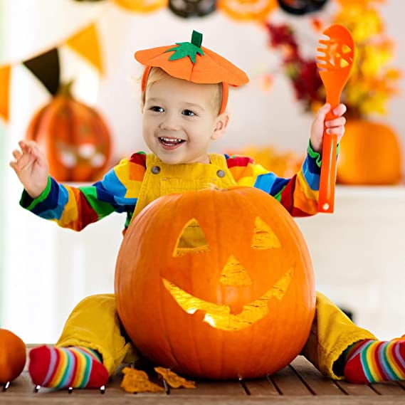 4 piezas de diademas de calabaza de halloween diademas elasticas para disfraces de halloween suministros para fiestas de disfraces de halloween tunc