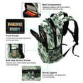 thumbnail image 5 of FORMRS Unisex Backpack Elementary School Travel Bookbag with Reflective Stripes, Army Green Camouflage Pattern, 5 of 7