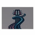 thumbnail image 1 of Octopus Cutting Board, Sea Animal with Guitar Riff Musical Instrument Rock and Roll Modern Art Print, Decorative Tempered Glass Cutting and Serving Board, Small Size, Lilac Blue, by Ambesonne, 1 of 1