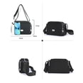 thumbnail image 2 of Bolsa Bandolera Mujer Moda Dama Crossbody Gran Capacidad Color Negro, 2 of 3