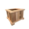 thumbnail image 4 of Wood Country Square Patio Planter - unstained, 4 of 8