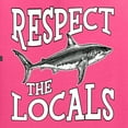 thumbnail image 6 of Wild Bobby Respect The Locals Save Our Oceans Shark Animal Lover Unisex Crewneck Graphic Sweatshirt, Neon Pink, 3X-Large, 6 of 6