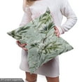 thumbnail image 5 of Ambesonne Tropical Fabric by the Yard Upholstery, Vintage Jungle Foliage Art, 5 Yards, Olive Green and Pale Seafoam, 5 of 5