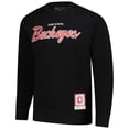 thumbnail image 2 of Men's Mitchell & Ness  Black Ohio State Buckeyes Elite Script Pullover Sweatshirt, 2 of 3