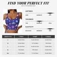 thumbnail image 5 of Gukieu Space Print Women's Sports Vest, Low-neck U-shaped Removable Pad Sports Bra for Yoga, Exercise, Dance-Medium, 5 of 8