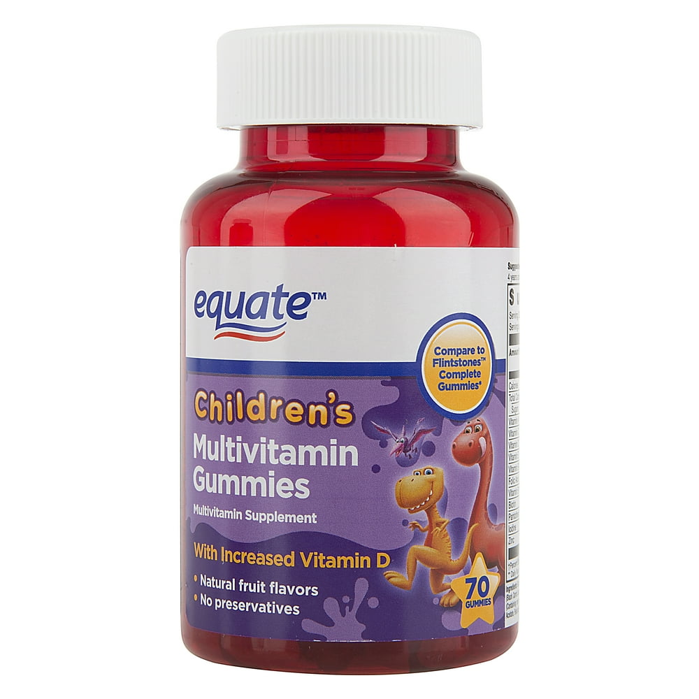 Equate Children's Multivitamin Gummies Dietary Supplement, 70 Ct