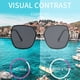 thumbnail image 4 of Gafas de sol de montura grande con personalidad europea y americana, fabricadas en TR, metal y TAC., 4 of 5