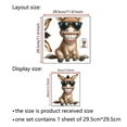 thumbnail image 3 of Cute Donkey With Sunglasses And Big Smile Wall Sticker, High Definition Printing On Pvc Material, Waterproof Moisture-Proof Easy Installation Flexible Removal, Fresh Home Decor, 3 of 8