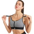 thumbnail image 1 of GrayMUltra Fit Sujetador deportivo a prueba de golpes Cómodo Sujetador deportivo para mujer Apoyo Entrenamiento Yoga, 1 of 5