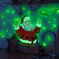 thumbnail image 5 of Glow in The Dark Santa Claus Snowflakes Decals Christmas Wall Stickers Window Clings for Christmas Decoration - Living Room Bedroom Home Decor, 5 of 5