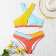 thumbnail image 6 of Enjoytime Women's Bikini Sets Two Piece Swimsuit Sexy V Neck Twist Front Cutout Bathing Suit Swimwear Womens Swim Suits, 6 of 6