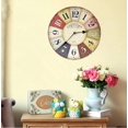 thumbnail image 5 of Reloj de pared de cocina de madera de 30cm de espesor, relojes Retro de granja para decoración para sala de estar, dormitorio, restaurante, funciona con pilas silenciosas, 5 of 5