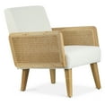 thumbnail image 5 of Aurele Gray Faux Leather Armless Accent Chair with Black Metal Legs, 5 of 7