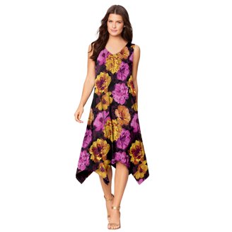 ELOQUII Women's Plus Size Flare Sleeve Scuba Dress - Trendy & Stretchy Bodycon Dress