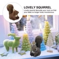 thumbnail image 2 of UEETEK 1Set Grey Squirrel Resin Craft Ornaments for Christmas and Friends, 2 of 5
