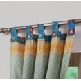 thumbnail image 3 of Global Trends Tori Curtain Tab Top Window Panels, Set of Two, 84" Long x 42" Wide, Tango, 3 of 11