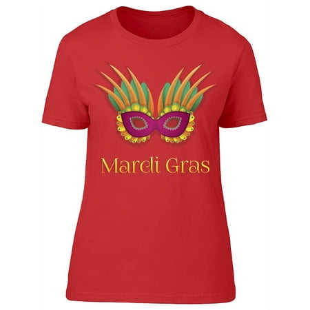 Mardi Gras. Carnival Mask T-Shirt Women -Image by Shutterstock Female XX-Large