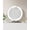 Black 19in, variant on Senfot Tabletop LED Makeup Mirror, 19 Inch Round Aluminum Alloy Vanity Mirror with LED Light Strip, 3 Color Dimmable Touch Control Black